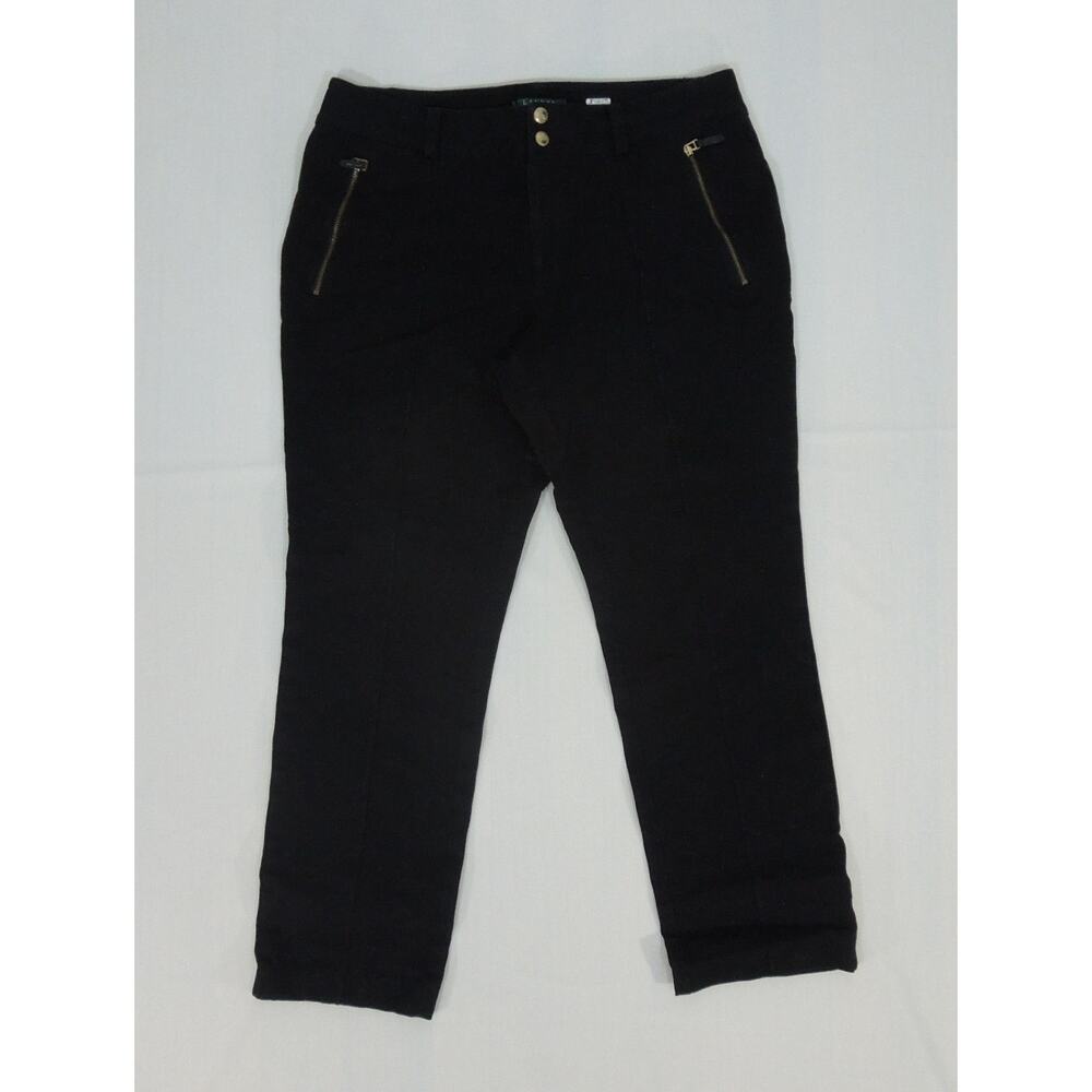 LAUREN RALPH LAUREN Pants size 12 Womens Stretch Slim Black